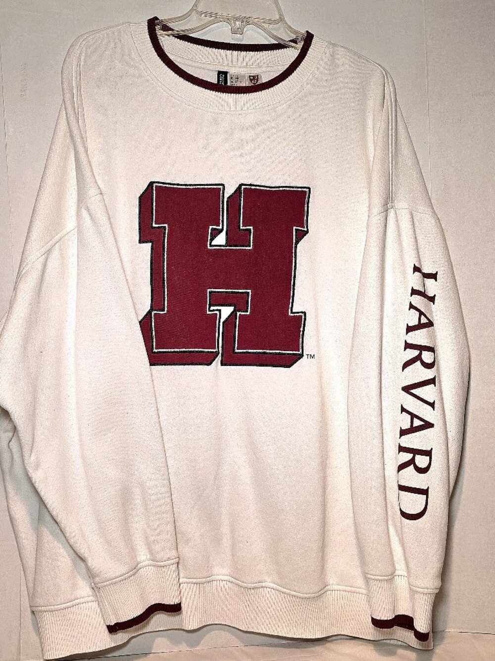 Harvard University oversized varsity sweatshirt